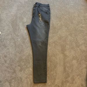 NWT Grey Embroidered Jeans
